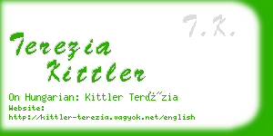 terezia kittler business card